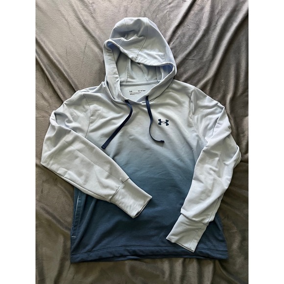 Under Armour Tops - Under Armour Womens‎ Ombre Blue Lightweight Hoodie Sweatshirt XS HeatGear Loose